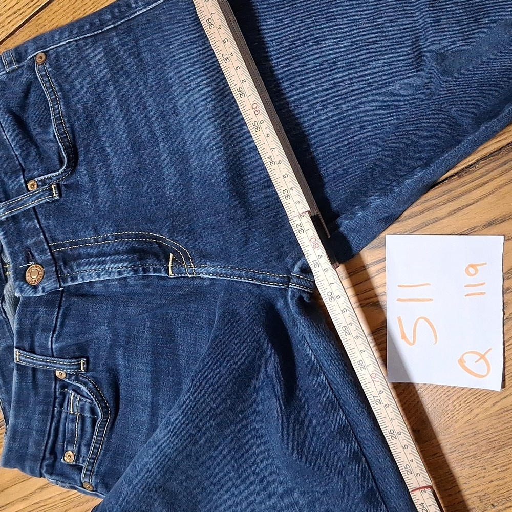 7 FOR ALL MANKIND Jeans Womens BLUE 28 KIMMIE STRAIGHT LEGS Denim Preowned Used - Picture 2 of 5